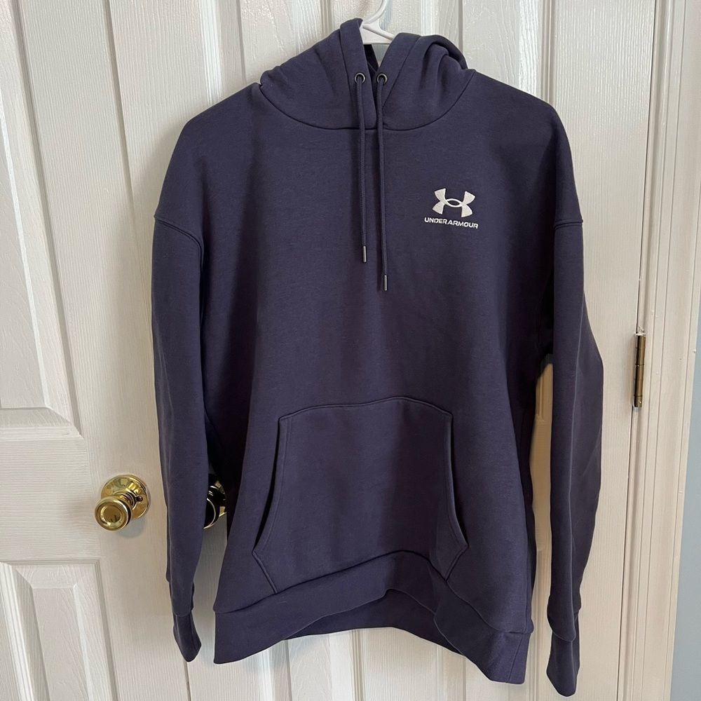 Under Armour Womens Medium Purple‎ Cotton Long Sleeve Hoodie